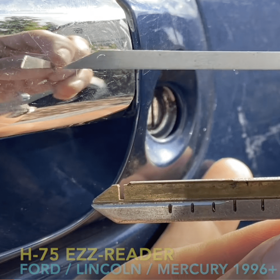 How To Use EEZ-READER H-75 [H75] [Ford / Lincoln / Mercury] 8 Wafer Cylinder [For Years 1996+]