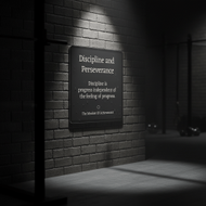 Discipline and Perseverance poster image