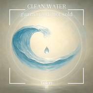 Clean water — guaranteed, not sold poster image