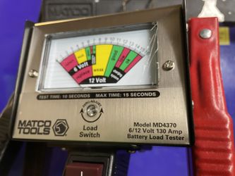 130 AMP HEAVY-DUTY BATTERY LOAD TESTER by Matco. Model MD 4370 poster image